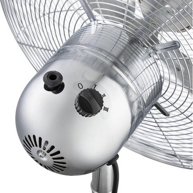 Tristar VE-5805: Staande ventilator met extra groot bereik (45 cm) - Hout & RVS