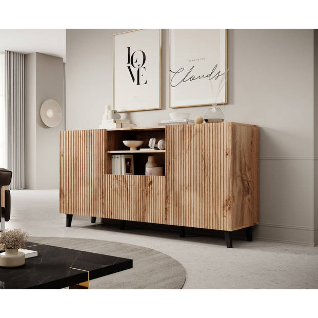 Meubella Dressoir Vintar - Eiken - 150 cm