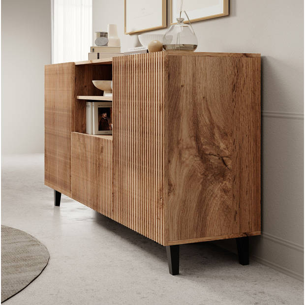 Meubella Dressoir Vintar - Eiken - 150 cm