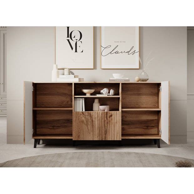 Meubella Dressoir Vintar - Eiken - 150 cm