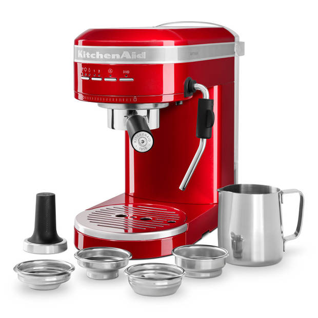 KitchenAid 5KES6503ECA Half automatisch Espressomachine 1,4 l Appel rood