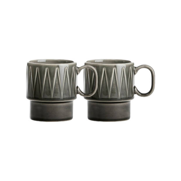 Sagaform Koffiemok 'Coffee & More' Grijs, 2pack