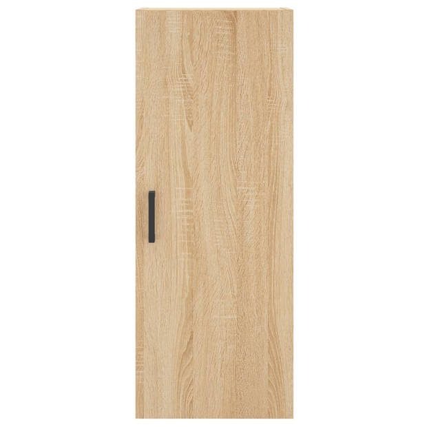 vidaXL Hoge kast 34,5x34x180 cm bewerkt hout sonoma eikenkleurig