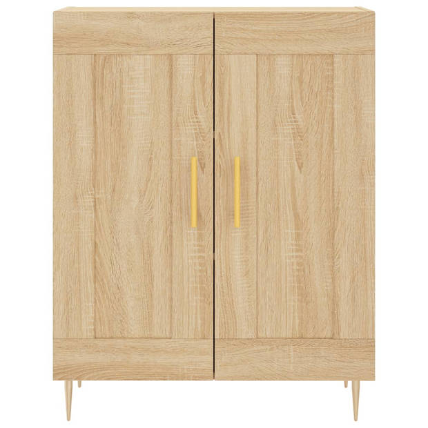 vidaXL Dressoir 69,5x34x90 cm bewerkt hout sonoma eikenkleurig