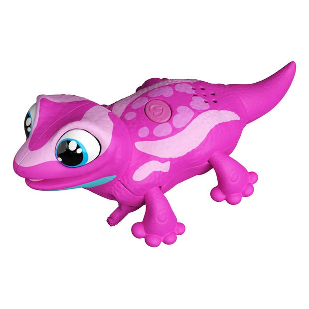 Goliath Animagic Let's go Gecko - Interactieve Gekko - Roze