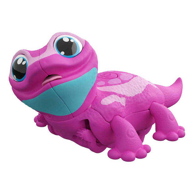 Goliath Animagic Let's go Gecko - Interactieve Gekko - Roze