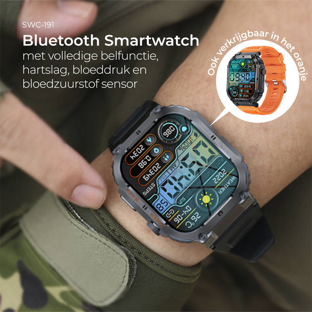 Denver Smartwatch Dames & Heren - Android & iOS - Volledige Belfunctie - 100 Sportmodi - Sporthorloge - SWC191BL