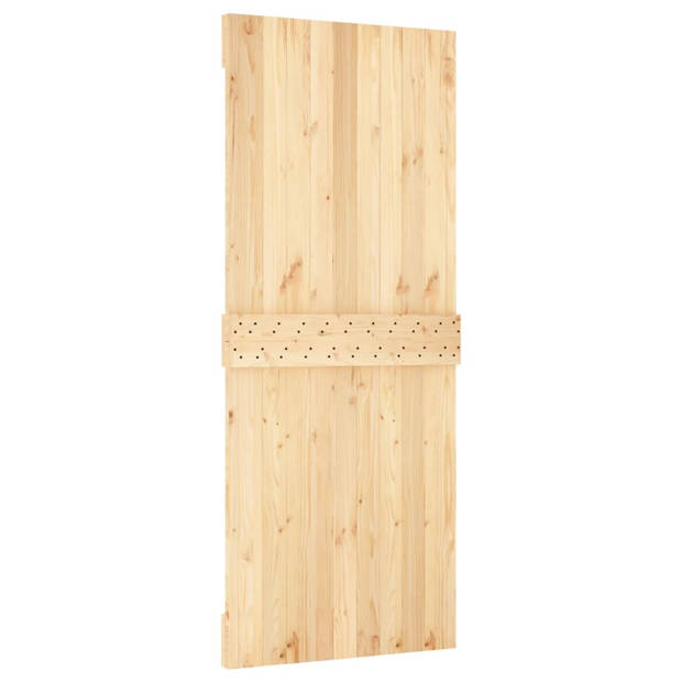 The Living Store Schuifdeur Grenenhout - 85 x 3.6 x 210 cm - Wit - 80 kg