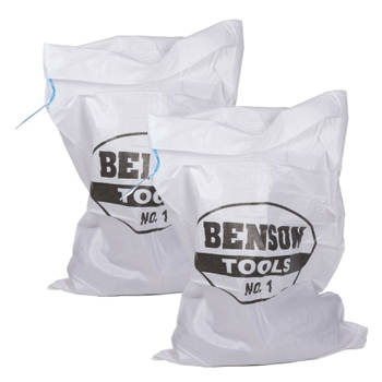 10x Benson Afvalzakken/vuilniszakken met trekband 100 x 65 cm - Vuilniszakken