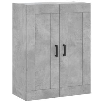 vidaXL Wandkast 69,5x34x90 cm bewerkt hout betongrijs