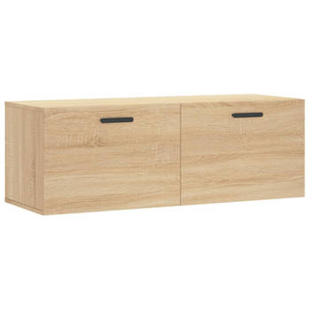 vidaXL Wandkast 100x36,5x35 cm bewerkt hout sonoma eikenkleurig