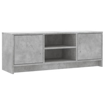 vidaXL Tv-meubel 102x30x37,5 cm bewerkt hout betongrijs