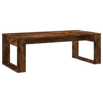 vidaXL Salontafel 102x50x35 cm bewerkt hout gerookt eikenkleurig