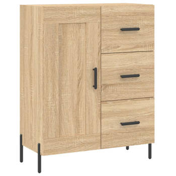 vidaXL Dressoir 69,5x34x90 cm bewerkt hout sonoma eikenkleurig