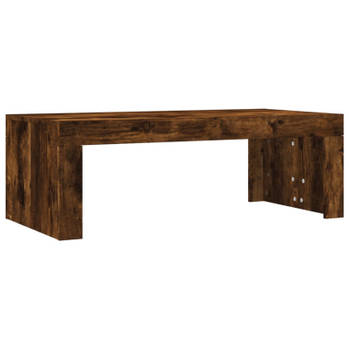 vidaXL Salontafel 102x50x36 cm bewerkt hout gerookt eikenkleurig