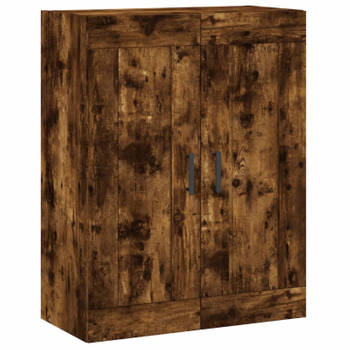 vidaXL Wandkast 69,5x34x90 cm bewerkt hout gerookt eikenkleurig