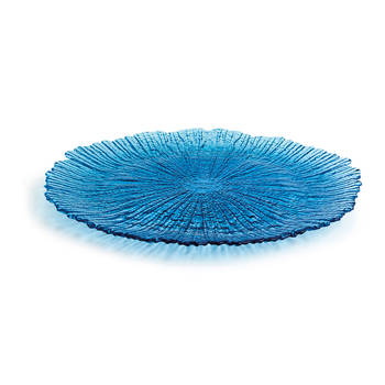 Eetbord Quid Mar De Viento Blauw Glas Ø 32 cm (6 Stuks) (Pack 6x)