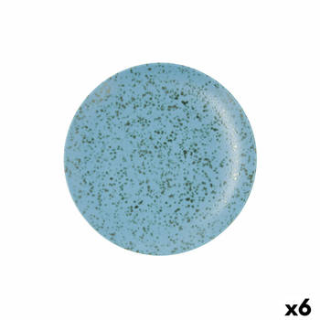 Eetbord Ariane Oxide Blauw Keramisch Ø 24 cm (6 Stuks)