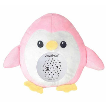 Muzikale Knuffel Projector Roze Pinguïn