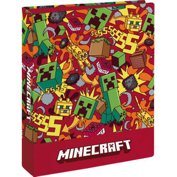 Minecraft Ringaband A4 - 2 rings - Incl. 100 vel Gelinieerd Papier