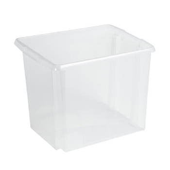 Sunware opslagbox kunststof 45 liter transparant 45 x 36 x 36 cm - Opbergbox