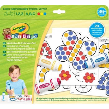 Crayola mini Kids Afwasbare stempelstiften set incl. 20 activiteitplaten