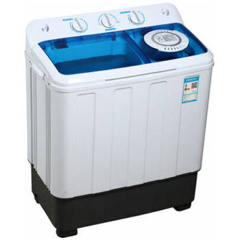 Brock XL camping wasmachine met dubbele trommel 6,8Kg was en 5,0Kg centrifuge capaciteit