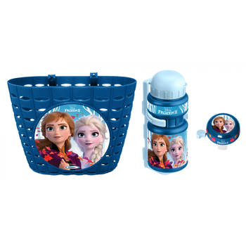 Disney Frozen II Kinderfietsaccessoires Blauw 3-delig