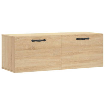 vidaXL Wandkast 100x36,5x35 cm bewerkt hout sonoma eikenkleurig