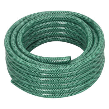 vidaXL Tuinslang met koppelingsset 0,5'' 10 m PVC groen