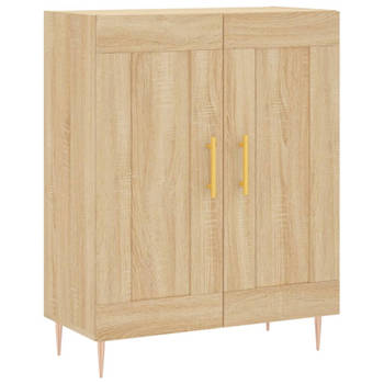 vidaXL Dressoir 69,5x34x90 cm bewerkt hout sonoma eikenkleurig