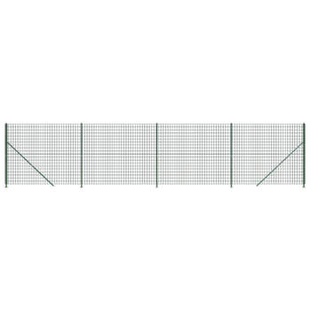 vidaXL Draadgaashek met flens 1,8x10 m groen