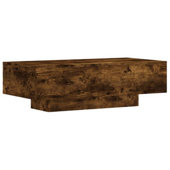 vidaXL Salontafel 100x49,5x31 cm bewerkt hout gerookt eikenkleurig