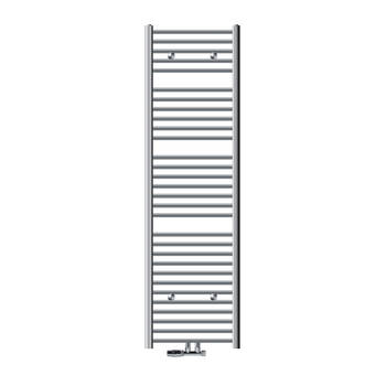 Badkamerradiator Sahara 500 x 1800 mm Chroom gebogen + middenaansluiting