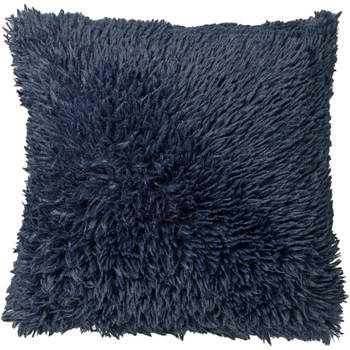 Dutch decor kussen fluffy 60x60cm insignia blue