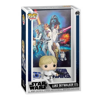 Pop Movies: Star Wars - Luke Skywalker with R2D2 + Poster - Funko Pop #02