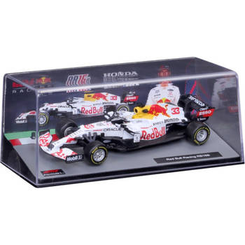 Bburago Red Bull F1 RB16B #33 Max Verstappen Formule 1 GP Turkije (Honda livery) in luxe bewaarcase met helm modelauto