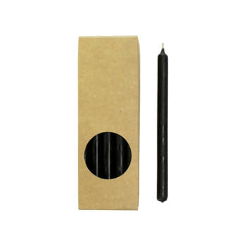 Rustik Lys Lange, dunne potloodkaarsen 'Finn' set van 20, 1.2 x 17.5cm Zwart