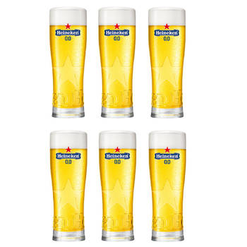 Heineken Bierglazen 0.0 Star - 250 ml - 6 stuks