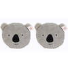 H&S Collection Dieren sierkussens kinderkamer - 2x - grijze koala - 32 x 27 cm - polyester - Sierkussens