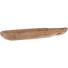 Fruitschaal - teak hout - ovaal - 70 x 12 cm - Fruitschalen