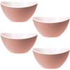 Excellent Houseware Onbreekbare kommen/schalen - 4x stuks - 330 ml - Kommetjes