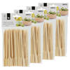 200x Bamboe houten sate prikkers/stokjes 15 cm - prikkers (sate)