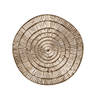 Krist+ Placemat - metallic goud - rond - D38 cm - kunststof - Placemats