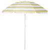 Blokker parasol geel/witte strepen 180cm