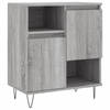 vidaXL Dressoir 60x30x75 cm bewerkt hout grijs sonoma eikenkleurig