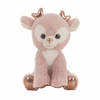 Knuffel Roze Rendier (28 cm)