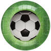 Santex voetbal thema feest wegwerpbordjes - 10x stuks - 23 cm - EK/WK themafeest - Feestbordjes