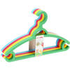Storage Solutions kledinghangers kids - 8x - kunststof - multicolor - Kledinghangers