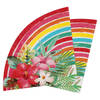 Santex tropical thema feest servetten - 40x - 16,5 x 8,5A cm - papier - Hawaii themafeest - Feestservetten